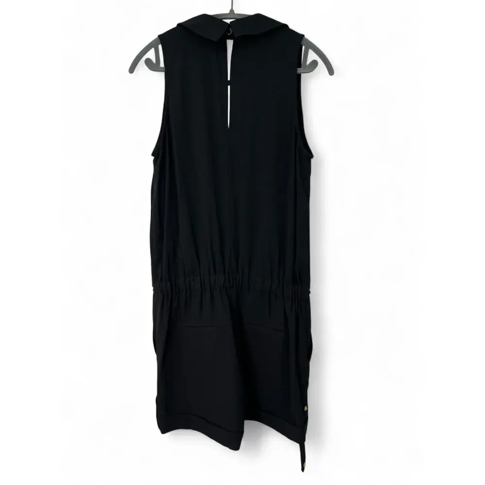 CACHE | M | Shorts sleeveless romper jumpsuit One Piece gold-toned hardware - Picture 7 of 9